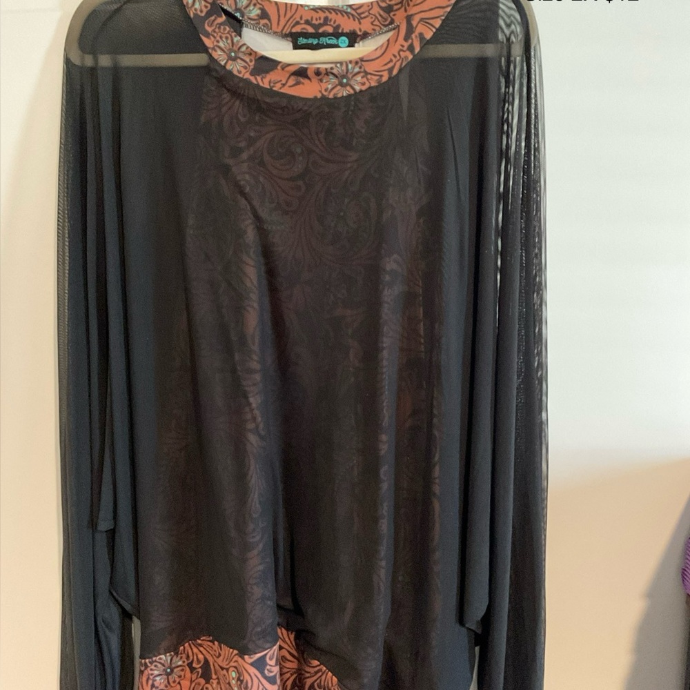 Western Dreams Top by Sterling Kreek - 2XL